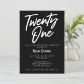 Eenentwintigste uitnodiging van de 21ste verjaarda (Staand voorkant)