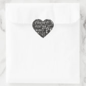 Eénentwintigste verjaardag hart sticker (Tas)