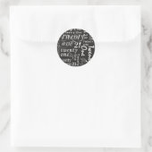 Eénentwintigste verjaardag ronde sticker (Tas)