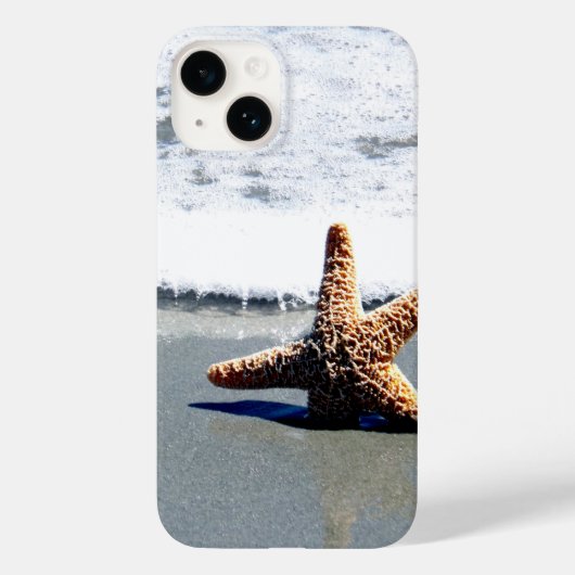 Eénfasige Starfish Washington Ashore Jigzaag Puzzl Case-Mate iPhone Case (Achterkant)