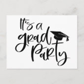 EENFELODIG GRANDIOOS Het is GRAD FEESTJE Afstudeer Briefkaart (Voorkant)