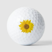 Eengele zonnebloem golfballen (Voorkant)