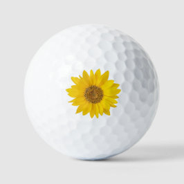 Eengele zonnebloem golfballen