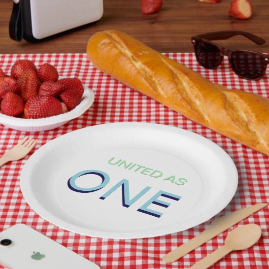 Eenheid Boodschap Papieren Bordje (Picknick)