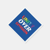 Eenheid boven divisie rood, wit, blauw, pride lgbt servet (Hoek)