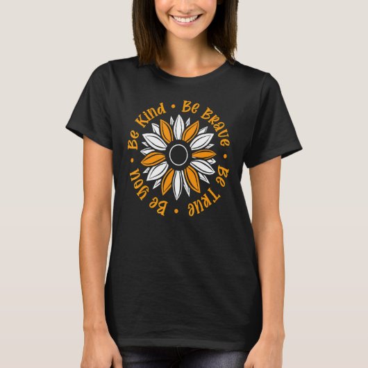 Eenheid Dag Oranje leraar Kindness T-shirt (Voorkant)