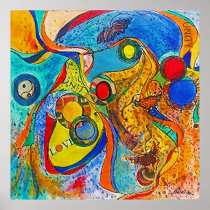 Eenheid door B Kendall Poster