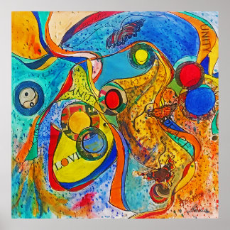 Eenheid door B Kendall Poster