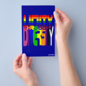 Eenheid door diversiteit flyer (Hand)