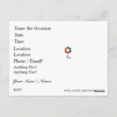 Eenheid en teamwork briefkaart (Achterkant)