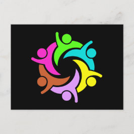 Eenheid en teamwork briefkaart