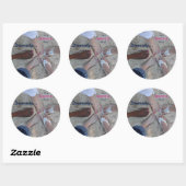 Eenheid! Etnische diversiteit Rum Point Cayman Isl Ronde Sticker (Vel)
