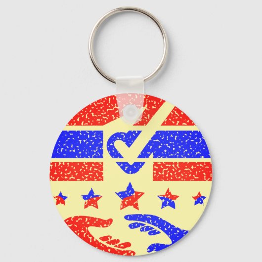 Eenheid in actie - een baken van partnerschap sleutelhanger (Voorkant)