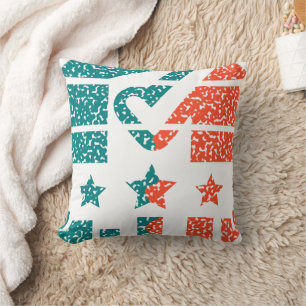 Eenheid in actie - een modern eerbetoon kussen