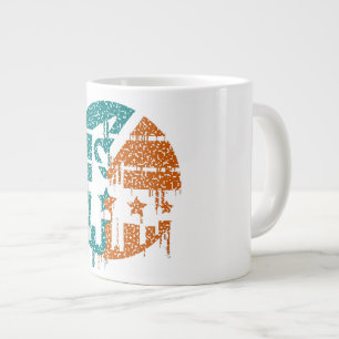 Eenheid in beweging - druppels van de democratie grote koffiekop