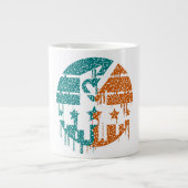 Eenheid in beweging - druppels van de democratie grote koffiekop (Voorkant)