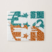 Eenheid in beweging - druppels van de democratie legpuzzel (Horizontaal)