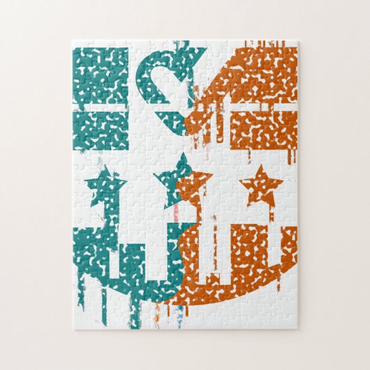 Eenheid in beweging - druppels van de democratie legpuzzel (Verticaal)