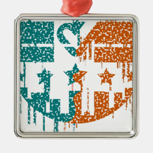 Eenheid in beweging - druppels van de democratie metalen ornament