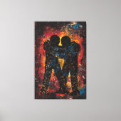 Eenheid in chaos Hedendaagse expressionistische ku Canvas Afdruk (Voorkant)