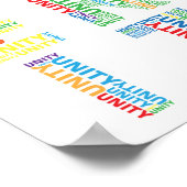 Eenheid in Diversity Colorful poster (Hoek)