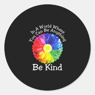 Eenheid in een wereld waar je alles kunt zijn ronde sticker