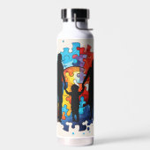 Eenheid in elk stuk waterfles (Links)