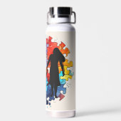 Eenheid in elk stuk waterfles (Achterkant)