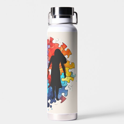 Eenheid in elk stuk waterfles (Achterkant)