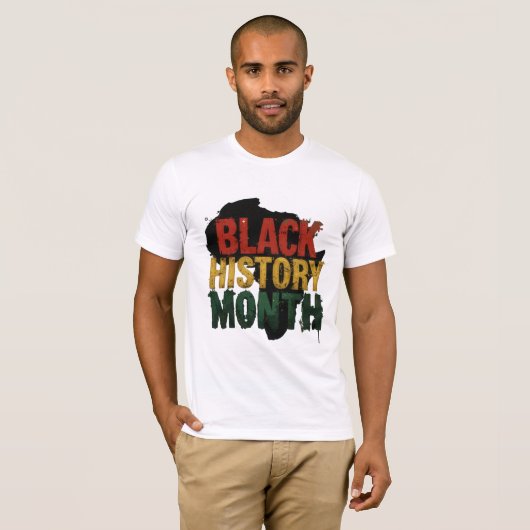 Eenheid in kleur Black History Month T-shirt (Voorkant volledig)