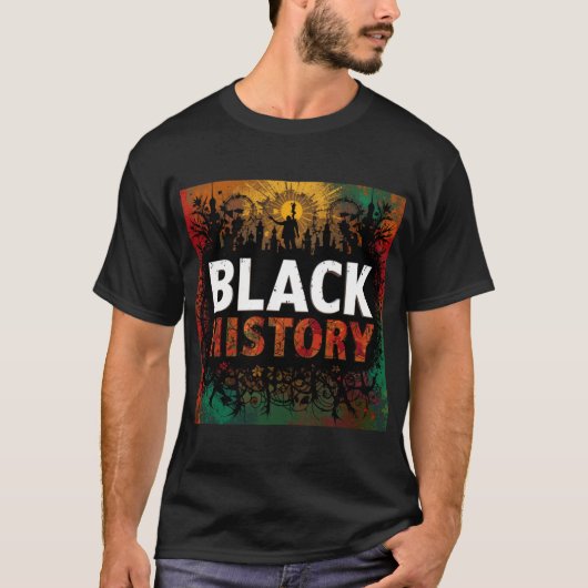 Eenheid in kleur Black History Month T-shirt (Voorkant)