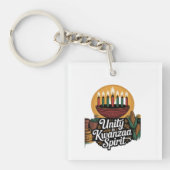 Eenheid in Kwanzaa-geest Sleutelhanger (voorkant)