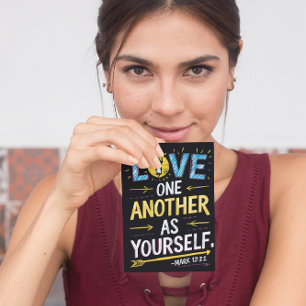 Eenheid in Liefde: Tekening van Liefde Elkaar Als Briefkaart