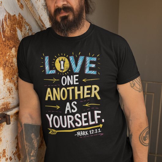 Eenheid in Liefde: Tekening van Liefde Elkaar Als T-shirt