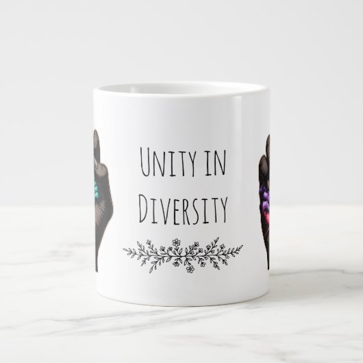 Eenheid in verscheidenheid grote koffiekop (Voorkant)