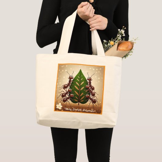 "Eenheid in verscheidenheid" Grote Tote Bag (Voorkant (product))