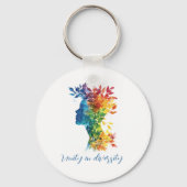 Eenheid in verscheidenheid I regenboog gekleurde i Sleutelhanger (Voorkant)