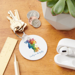 Eenheid in verscheidenheid I regenboog gekleurde i Sleutelhanger