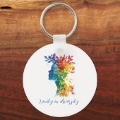 Eenheid in verscheidenheid I regenboog gekleurde i Sleutelhanger (Voorkant)