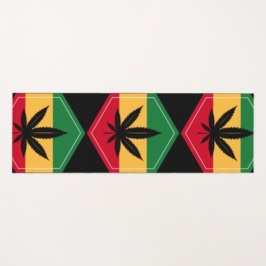 Eenheid is vrede yogamat (Voorkant (horizontaal))