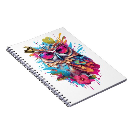 "Eenheid met het universum" Uil Notitieboek (Rechterzijde)