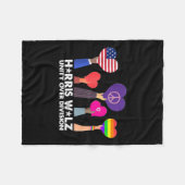 Eenheid over divisie Harris 2024 Wheimer 2024 stem Fleece Deken (Voorkant (Horizontaal))