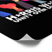 Eenheid over divisie Harris 2024 Wheimer 2024 stem Poster (Hoek)