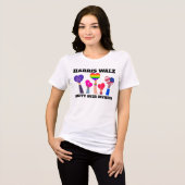 Eenheid over divisie Kamala Harris Tim Walz Tri-Blend Shirt (Voorkant volledig)