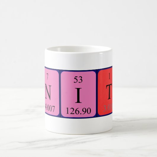 Eenheid periodieke lijstnaam mok (Center)