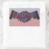 Eenheid Politiek Democratisch & Republikeins Stick Rechthoekige Sticker (Tas)