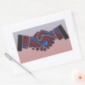 Eenheid Politiek Democratisch & Republikeins Stick Rechthoekige Sticker (Envelop)