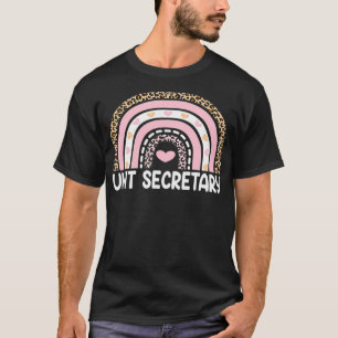 Eenheid Secretaris Rainbow Cute Apprecied Workers T-shirt