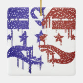 Eenheid te midden van verschillen keramisch ornament (Achterkant)