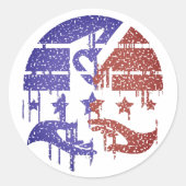 Eenheid te midden van verschillen ronde sticker (Voorkant)